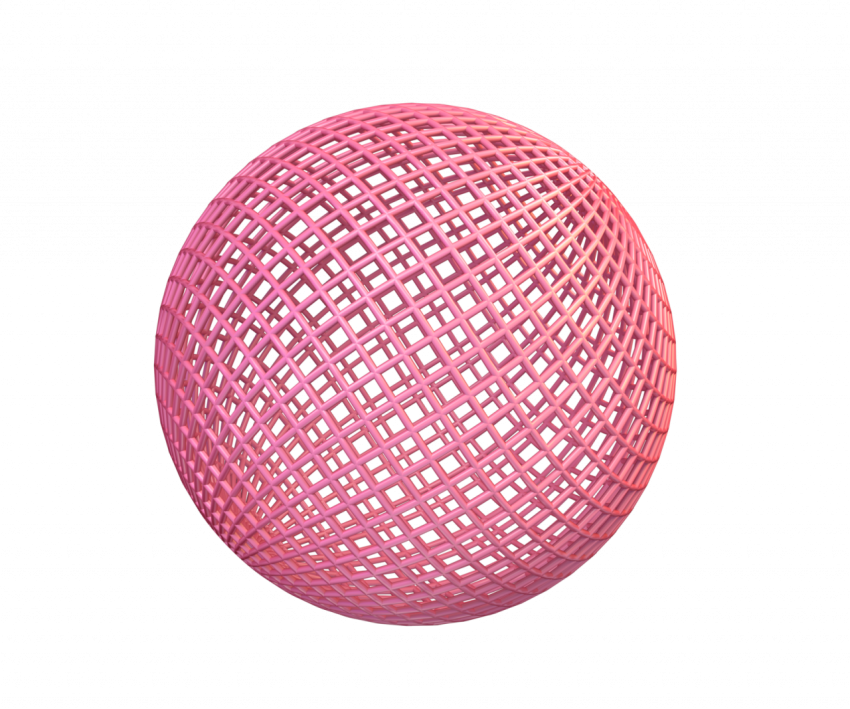 Wireframe Sphere - 3D image