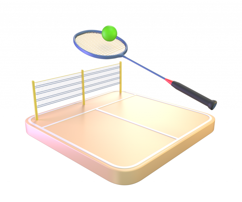 Ball Badminton - 3D image