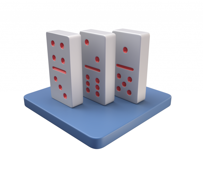 Domino - 3D image