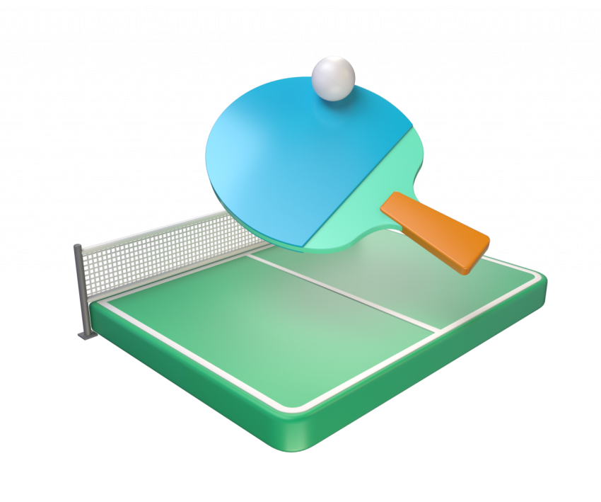 Table Tennis - 3D image