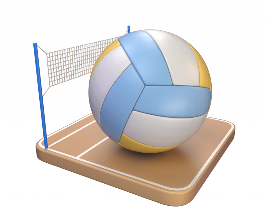 Volleyball - 3D image