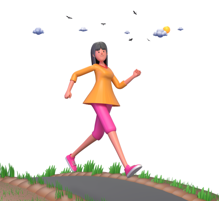 Jogging - 3D image