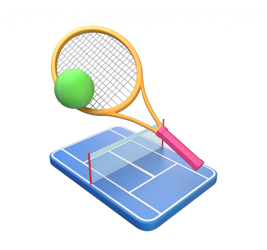 Tennis - 3D image