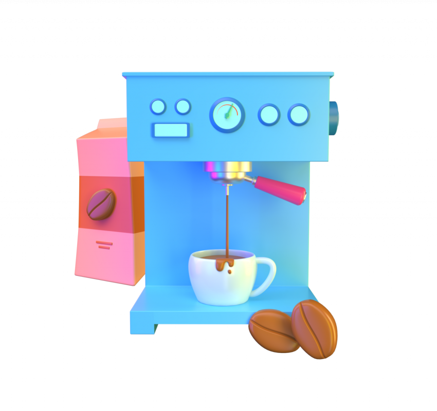 Coffee Machine - 3D image