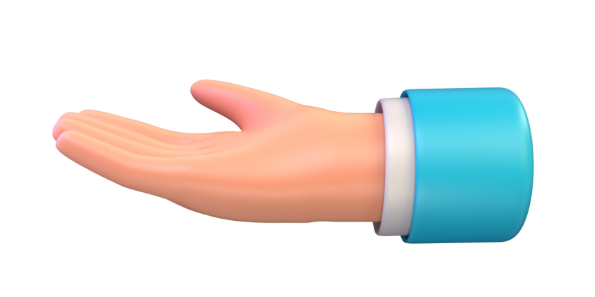 Palm gesture - 3D image