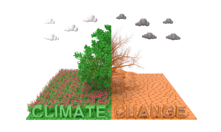 Climate change conditions - 3D image