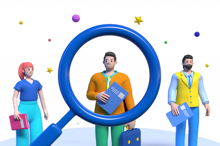 Search of right candidate - 3D image