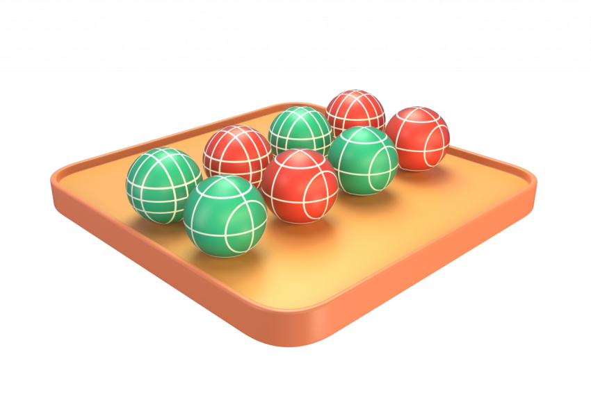Bocce Ball - 3D image