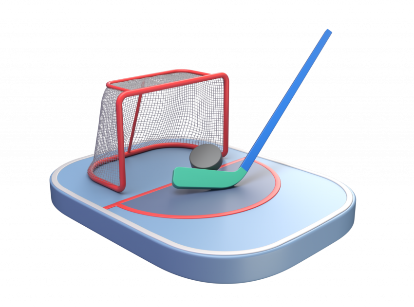 Ice Hockey - 3D image