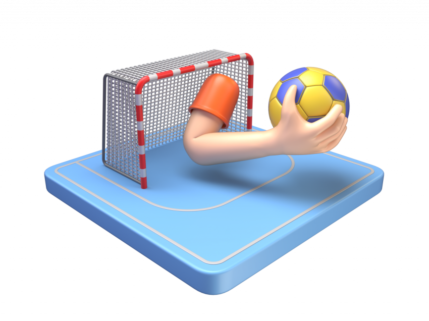 Handball - 3D image