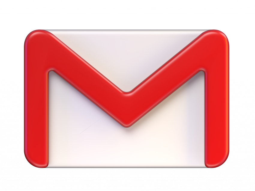 Gmail icon without background - 3D image