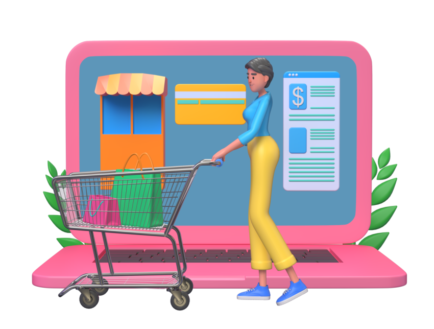 E-commerce - 3D image