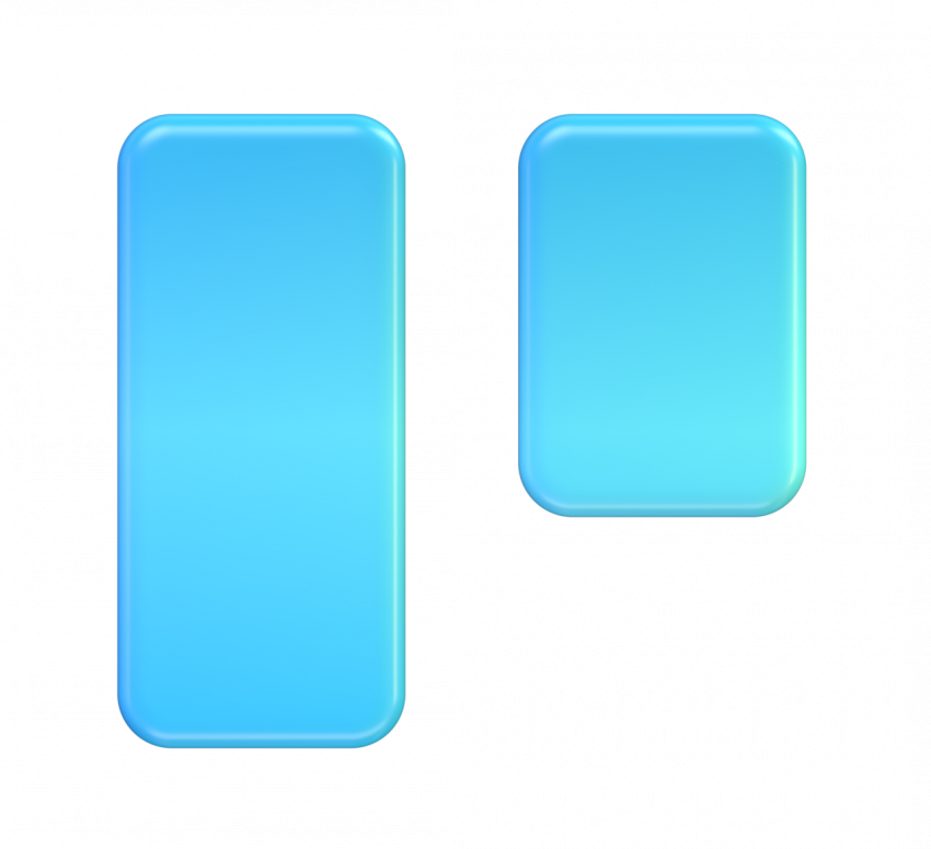 Trello icon without background - 3D image