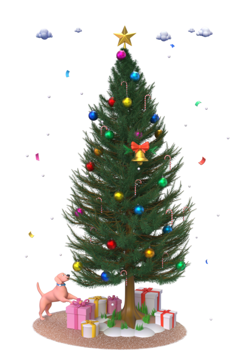 Christmas Tree - 3D image