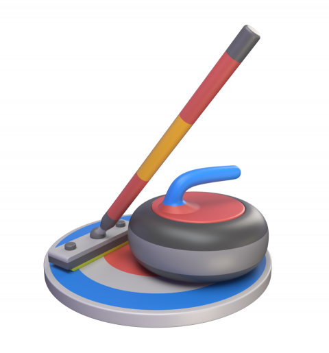 Curling - 3D image