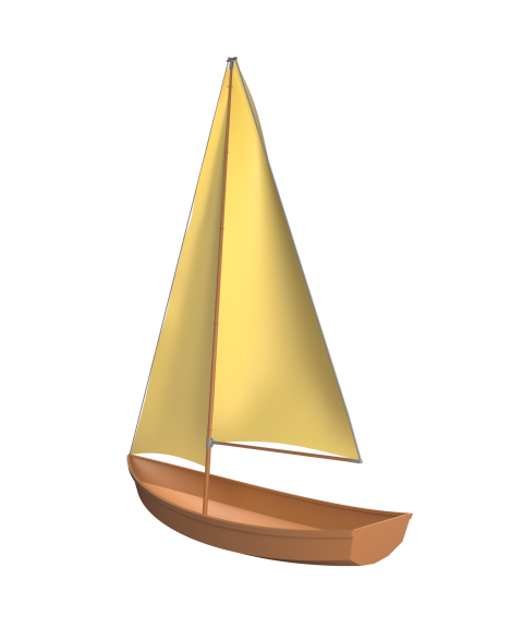 Sailing - 3D image
