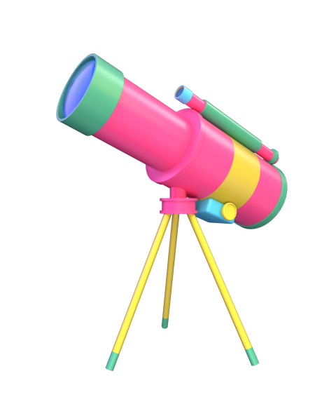Telescope - 3D image