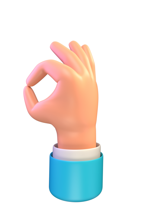 Wow gesture - 3D image