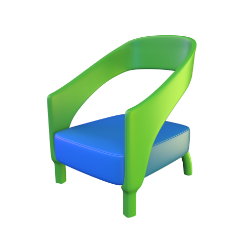 Arm chair - 3D image