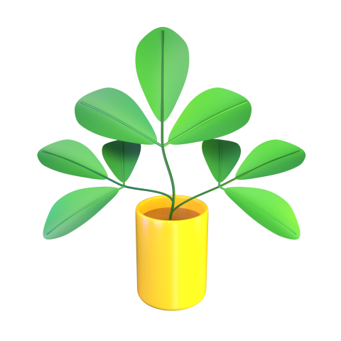 Ornamental plant - 3D image