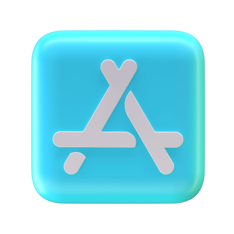 App Store 3D logo - 3D image