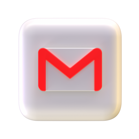 Gmail 3D logo - 3D image