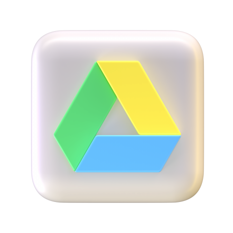 Google Drive 3D logo - 3D image