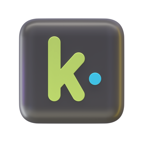 Kik Messenger 3D Logo - 3D image