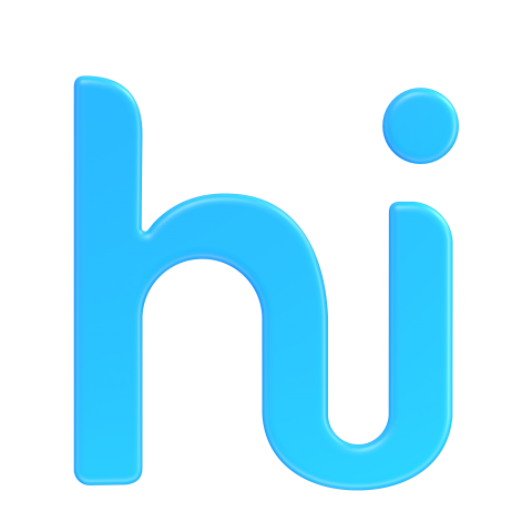 Hike Messenger icon without background - 3D image