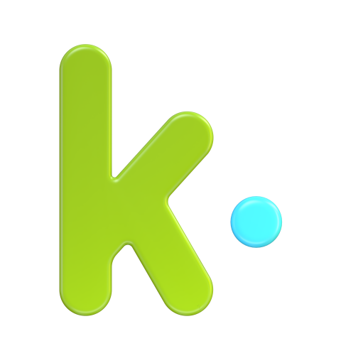 Kik icon without background - 3D image