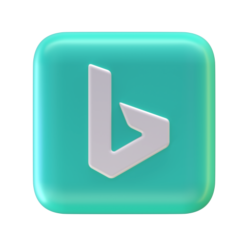 Bing 3D logo - 3D image