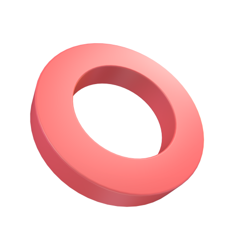 Sharp donut - 3D image
