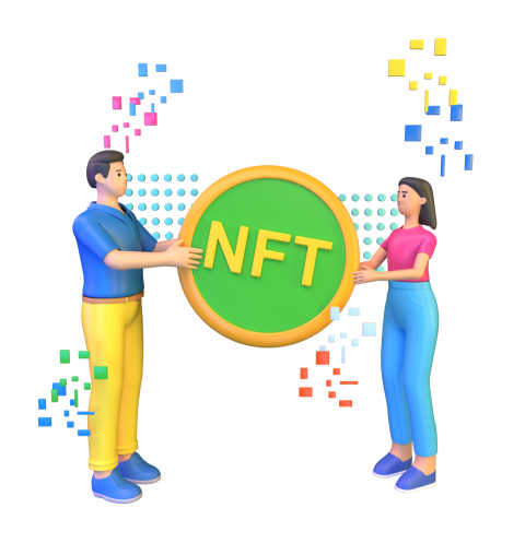 NFT trading - 3D image