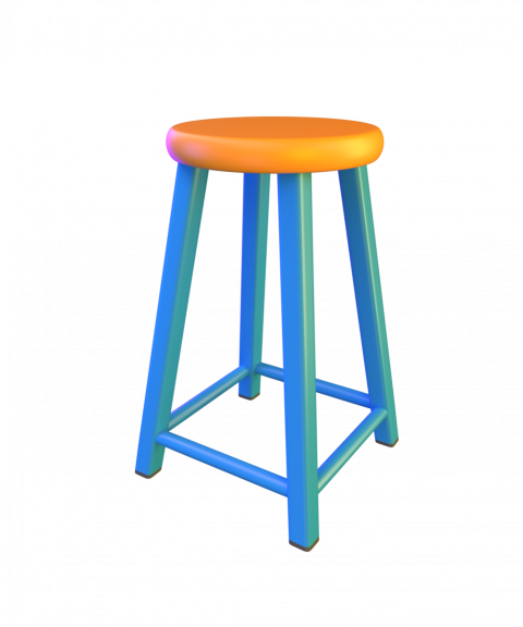 Bar stool - 3D image