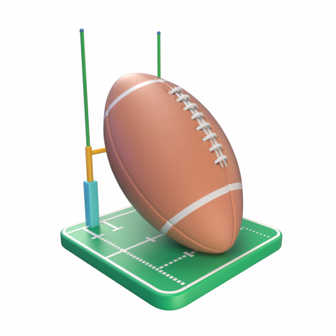 Rugby - 3D image
