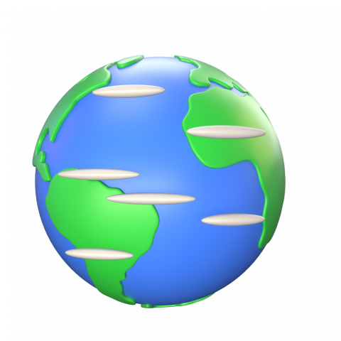 Earth - 3D image