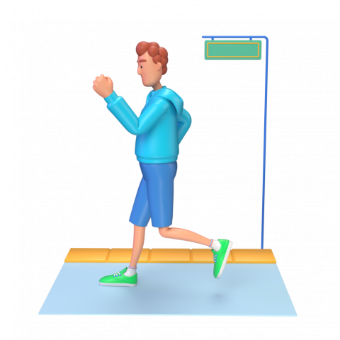 Jogging - 3D image