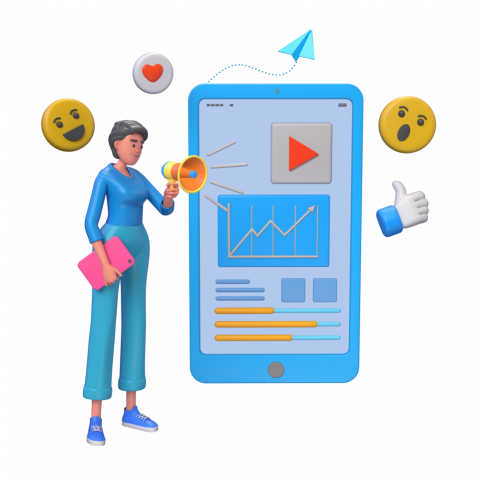 Mobile Marketing - 3D image