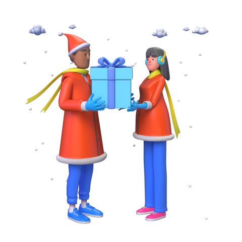 Giving Gifts - 3D image